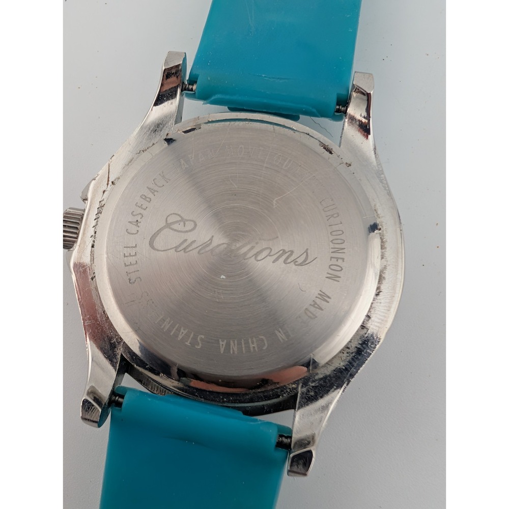 Curations Watch Women 38mm Case Crystal Bezel Blue Band-‎ New Battery - Picture 8 of 9